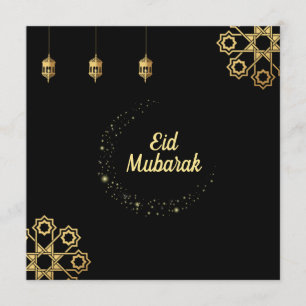 Eid Mubarak / Ramadan Kareem Golden Customizing Einladung