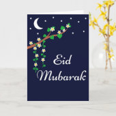 Eid Mubarak - Ramadan Karte (Gelbe Blume)