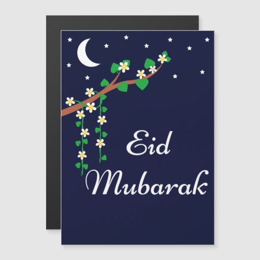 Eid Mubarak - Ramadan Magnetkarte (Vorne/Hinten)