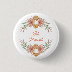 Eid Mubarak  Ramadan Mubarak Blume Wreath Lamp Button