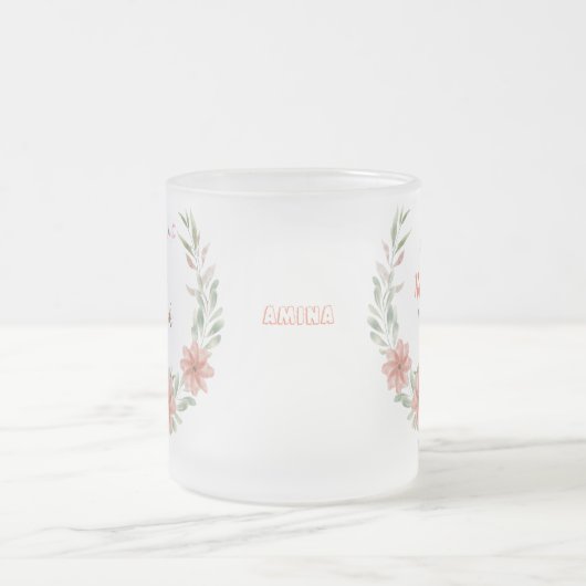 Eid Mubarak | Ramadan Niedliche Aquarellfarben Blu Mattglastasse (Mittel)