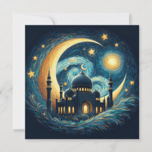 Eid Mubarak Ramadan Text für benutzerdefinierte Gr Feiertagskarte