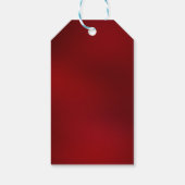 Eid Mubarak Red Floral Cresent Islamic Lantern Geschenkanhänger (Rückseite)