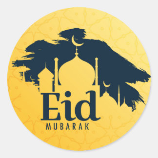 Eid Mubarak Runder Aufkleber