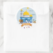 EID Mubarak Runder Aufkleber (Tasche)