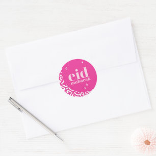 Eid Mubarak Runder Aufkleber