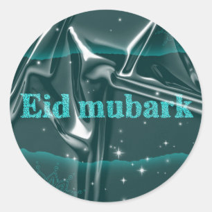 Eid Mubarak Runder Aufkleber