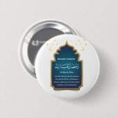 Eid Mubarak schneiden   Button (Vorne & Hinten)
