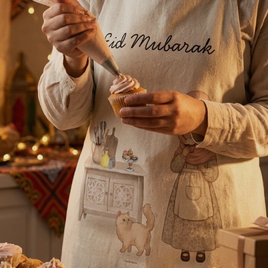 Eid Mubarak Schürze Muslimisches Frauengeschenk