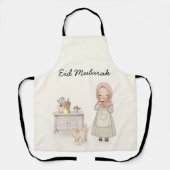 Eid Mubarak Schürze Muslimisches Frauengeschenk (Vorderseite)