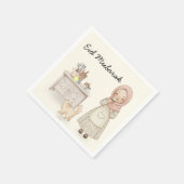 Eid Mubarak Serviette Muslim Kinder (Ecke)