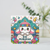 Eid Mubarak Sheep Feiertagskarte (Stehend Vorderseite)