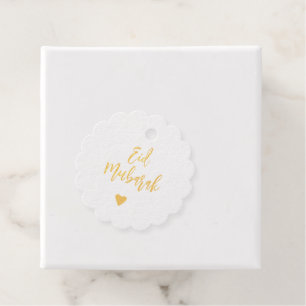 Eid Mubarak Simple Gold Geschenkanhänger
