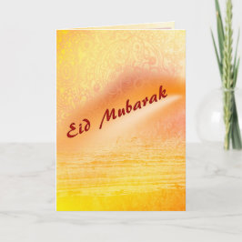 Eid Mubarak - Sonnenuntergang Eid Grußkarte Feiertagskarte