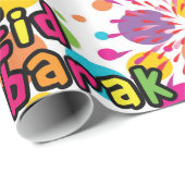 Eid Mubarak Spritzen-Geschenk-Verpackung Geschenkpapier (Rolleneckpunkt)