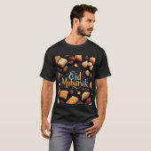Eid Mubarak Sweet Delights Black Mens Tshirt (Vorne ganz)