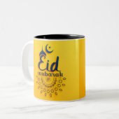 eid Mubarak-Tasse Zweifarbige Tasse (Vorderseite Links)