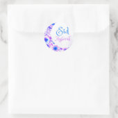Eid Mubarak Watercolor Runder Aufkleber (Tasche)