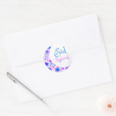 Eid Mubarak Watercolor Runder Aufkleber (Umschlag)