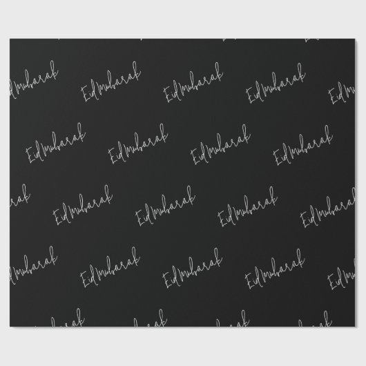 Eid Mubarak Wrapping Paper Geschenkpapier (Flach)