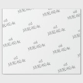 Eid Mubarak Wrapping Paper Geschenkpapier (Flach)