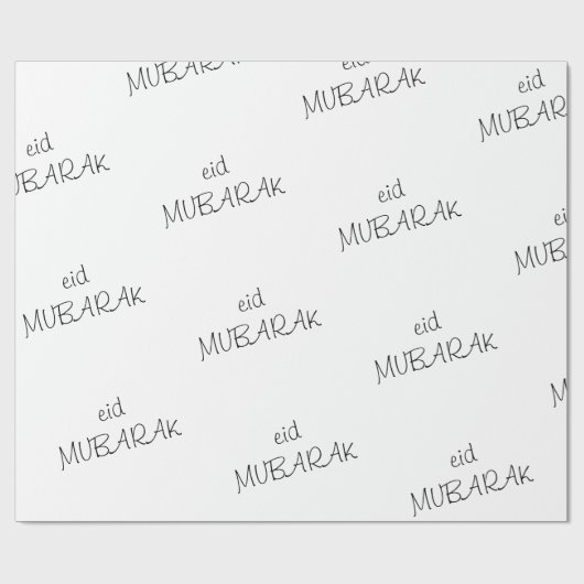 Eid Mubarak Wrapping Paper Geschenkpapier (Flach)