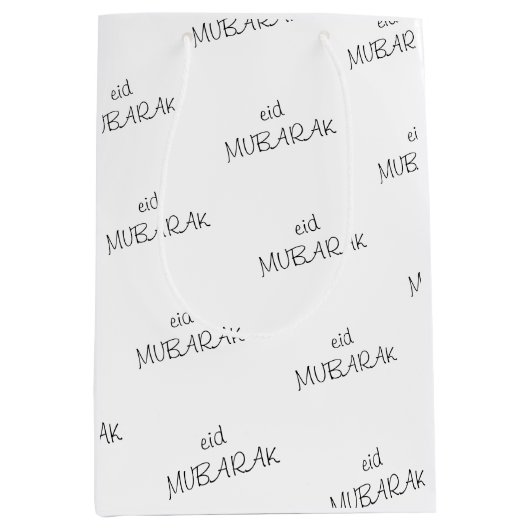 Eid Mubarak Wrapping Paper Mittlere Geschenktüte (Vorderseite)