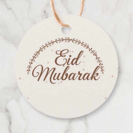 Eid Mubarak zum Eid-Fitr-Geschenk-Anhänger Geschenkanhänger (Rückseite)