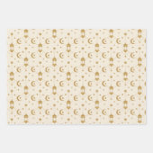 Eid oder Ramadan-Laternen & Halbmond nahtlos Geschenkpapier Set (Vorderseite 3)