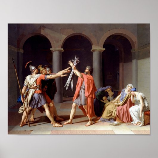 Eid of the Horatii - Jacques-Louis David -1786 Poster (Vorne)