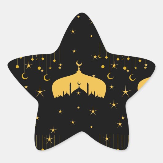 Eid on Stars Stern-Aufkleber (Vorderseite)