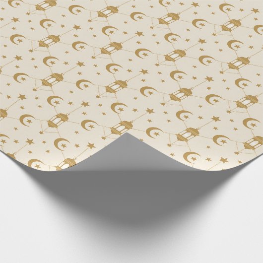 Eid or Ramadan Lanterns & Crescent Seamless Geschenkpapier (Ecke)