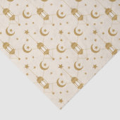 Eid or Ramadan Lanterns & Crescent Seamless Seidenpapier (Detail)