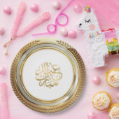Eid Ornament Golden Pappteller (Party)