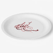 EID-Papierplatte ك ع س ن م م ع وا ا Pappteller (Schrägansicht)