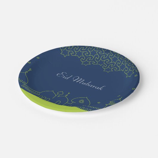 Eid Party-Platte Pappteller (Schrägansicht)