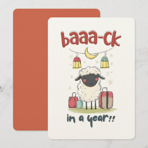 Eid Sheep auf Sabbatical Baaa-ck in einem Jahr! Einladung