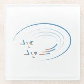 Eid, Spiralen der Freude Glasuntersetzer (Vorderseite)