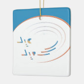 Eid, Spirals der Freude (Gerahmt) Keramikornament (Links)