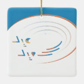 Eid, Spirals der Freude (Gerahmt) Keramikornament (Rückseite)