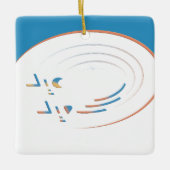 Eid, Spirals der Freude (Gerahmt) Keramikornament (Vorderseite)