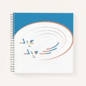 Eid, Spirals der Freude (Gerahmt) Notizblock (Vorderseite)