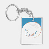 Eid, Spirals der Freude (Gerahmt) Schlüsselanhänger (Vorderseite links)
