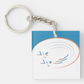 Eid, Spirals der Freude (Gerahmt) Schlüsselanhänger (Vorderseite)