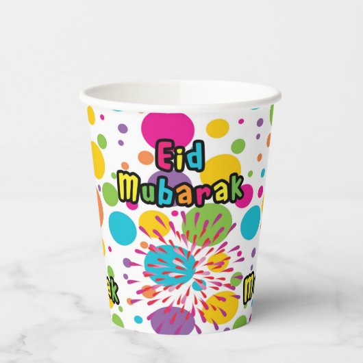 Eid Splash Paper Cup Pappbecher (Links)
