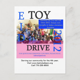 Eid Toy Drive 2012 Postkarte