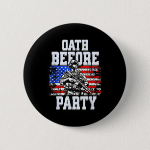 Eid über Partei uns patriotischer Armee Soldat Button