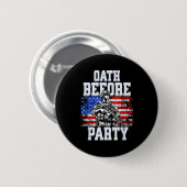 Eid über Partei uns patriotischer Armee Soldat  Button (Vorne & Hinten)