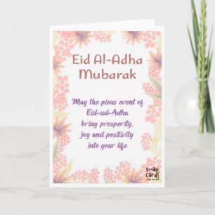 Eid ul Adha Mubarak - Aufrichtige Wünsche Karte