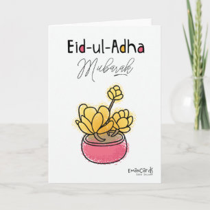 Eid ul Adha Mubarak - Blume Karte